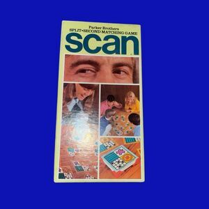 1970s Vintage SCAN Parker Brothers Matching Card Game Complete Original Box